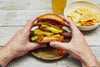Double Cheeseburger with Homemade Tomato Relish