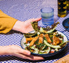 No Chicken Cauliflower Leaf Salad